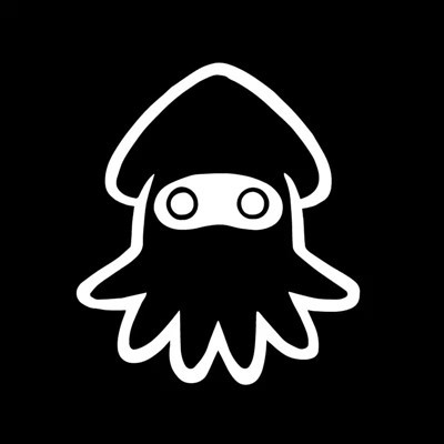 Kleine Tintenfisch-Cartoon-Aufkleber